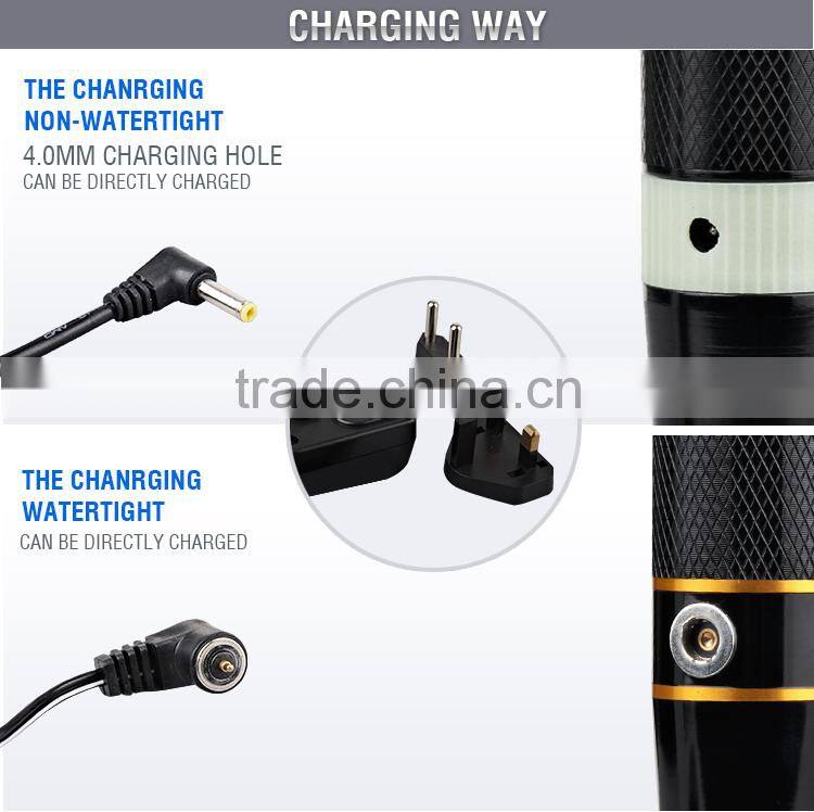 JD-203 2AA middle east LED Aluminium mini rechargeable torch / flashlight