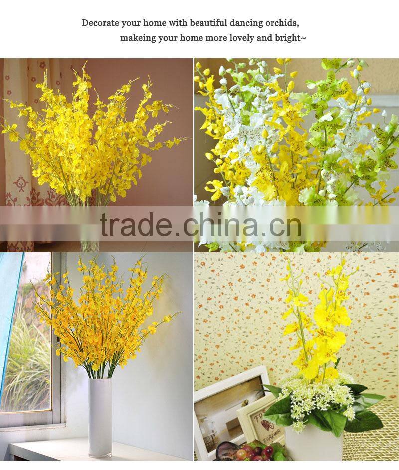 silk flower arrangements blue dancing orchid