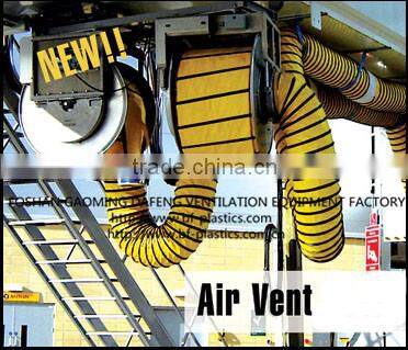 Lay flat insulated air vent duct with Zipper and Velcro coupling