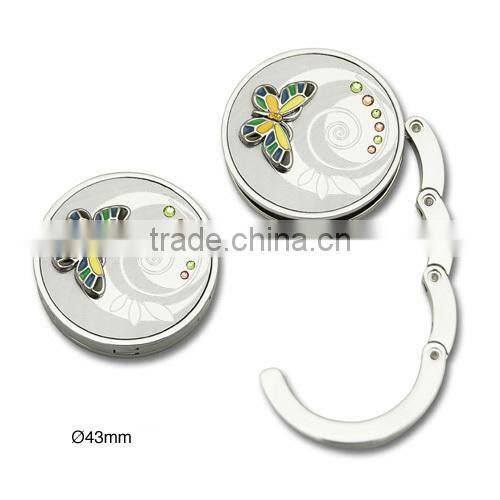 Promotional Custom Logo Metal Foldable Bag Hanger