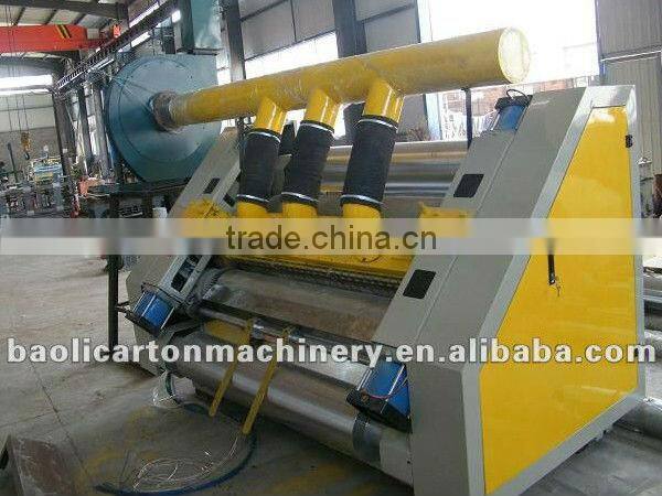 Latest product energy saving machine corrugated single facer & mill roll stand & paper cutting machine