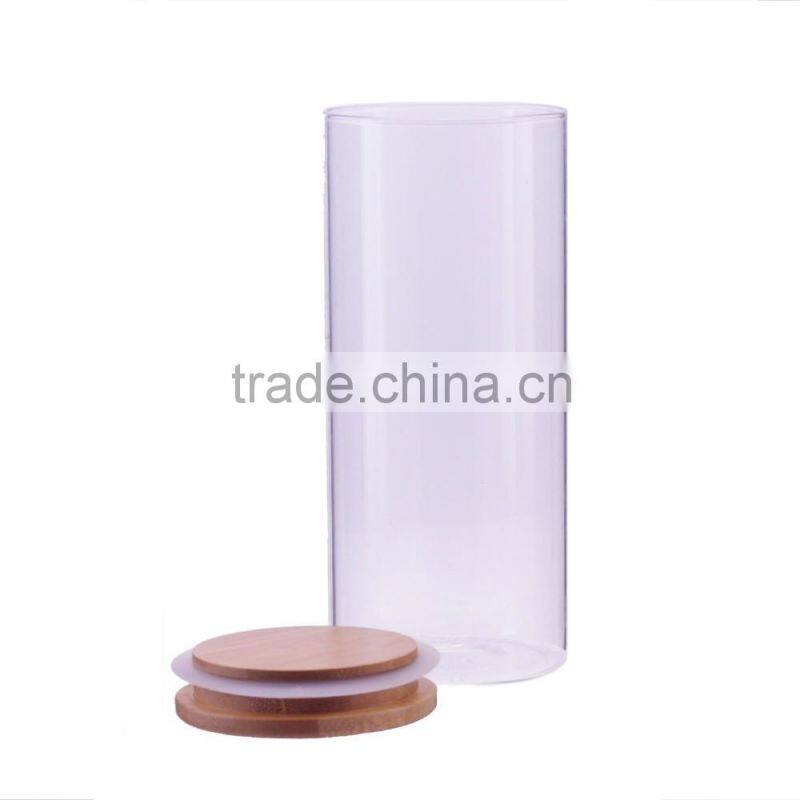 hermetic food seal tight glass jar with lid wholesale 25oz