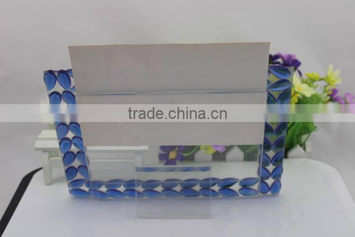 Replaceable Cheap Crystal Frame,Crystal Photo Album,Clear Optical Crystal Images Holder For Home Decoration