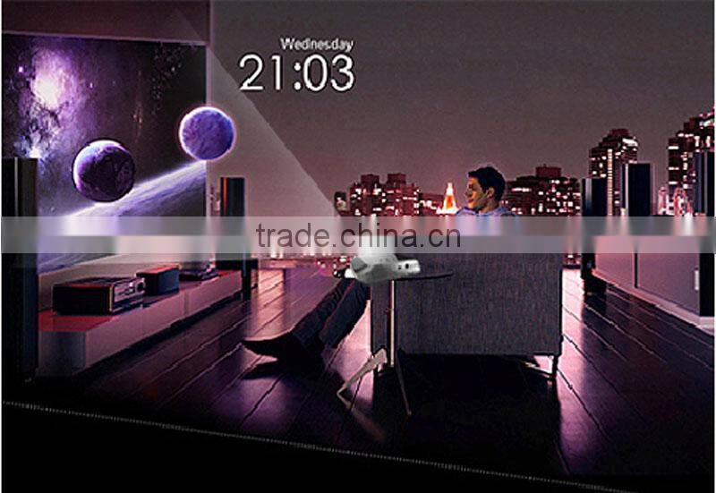 Android 4.4 1500 lumens Best dlp Projectors with long life 50000 hours