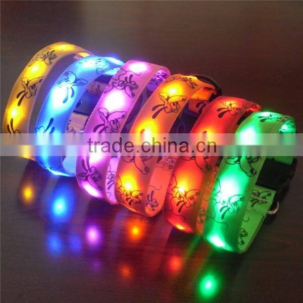 Waterproof Pet Products Glowing Led Dog Collar