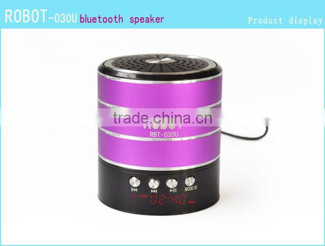 Robot-030u Portable bluetooth speaker,with USB dicsks,fm radio,mini TF card Speaker