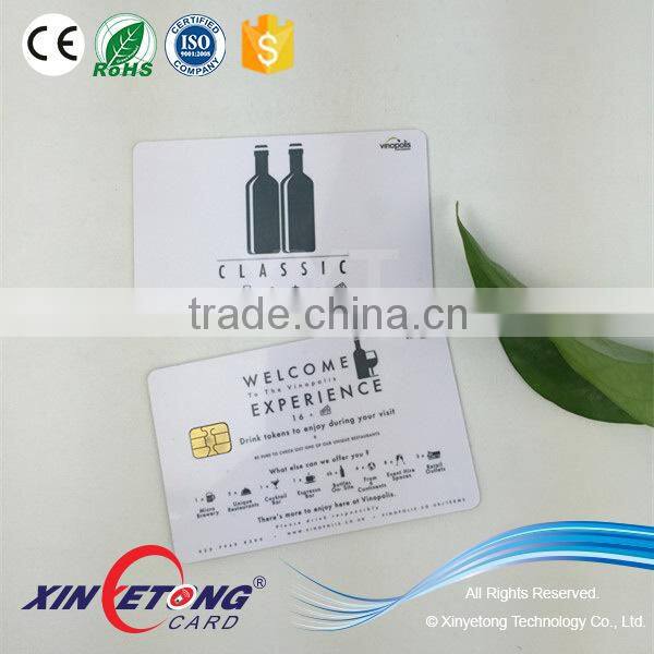 Blank Printable Contact IC Cards With FM4442 Chip