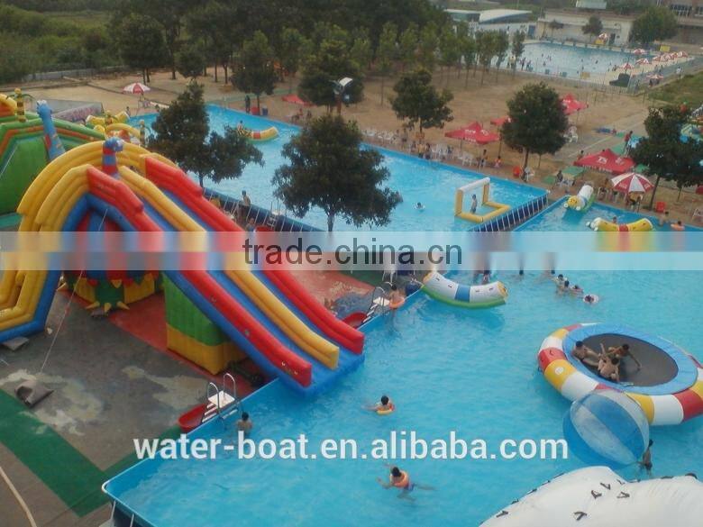 Hot Sale Giant Metal Frame Swimming Pool Water Park Inflatable Water Park