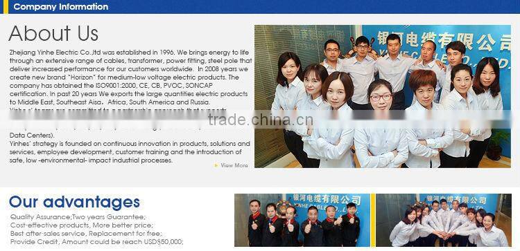 Wenzhou factory H03VVH2-F 2X0.75mm2 in power Cables