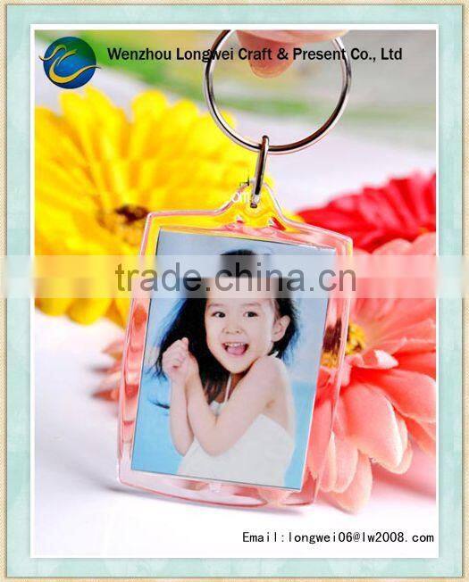 all types of acrylic keychain ring/crystal horse keychain