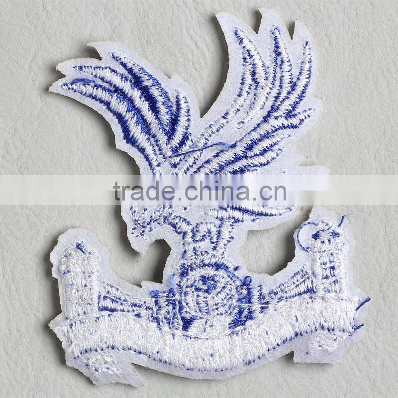 Dark Blue eagle logo decorative label for knit cap