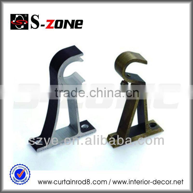 Double home decor curtain rod holder brackets for venetian blinds