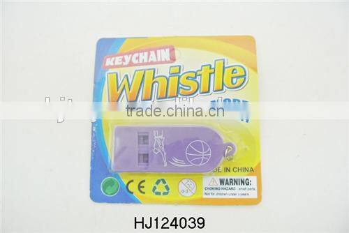 Cheap Price Plastic Keychains Whistle Toys, Toys Whistle Key Rings HJ124041