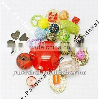 Resin Pave Rhinestone Beads, Big Beads Wholesale(RESI-A002-18)