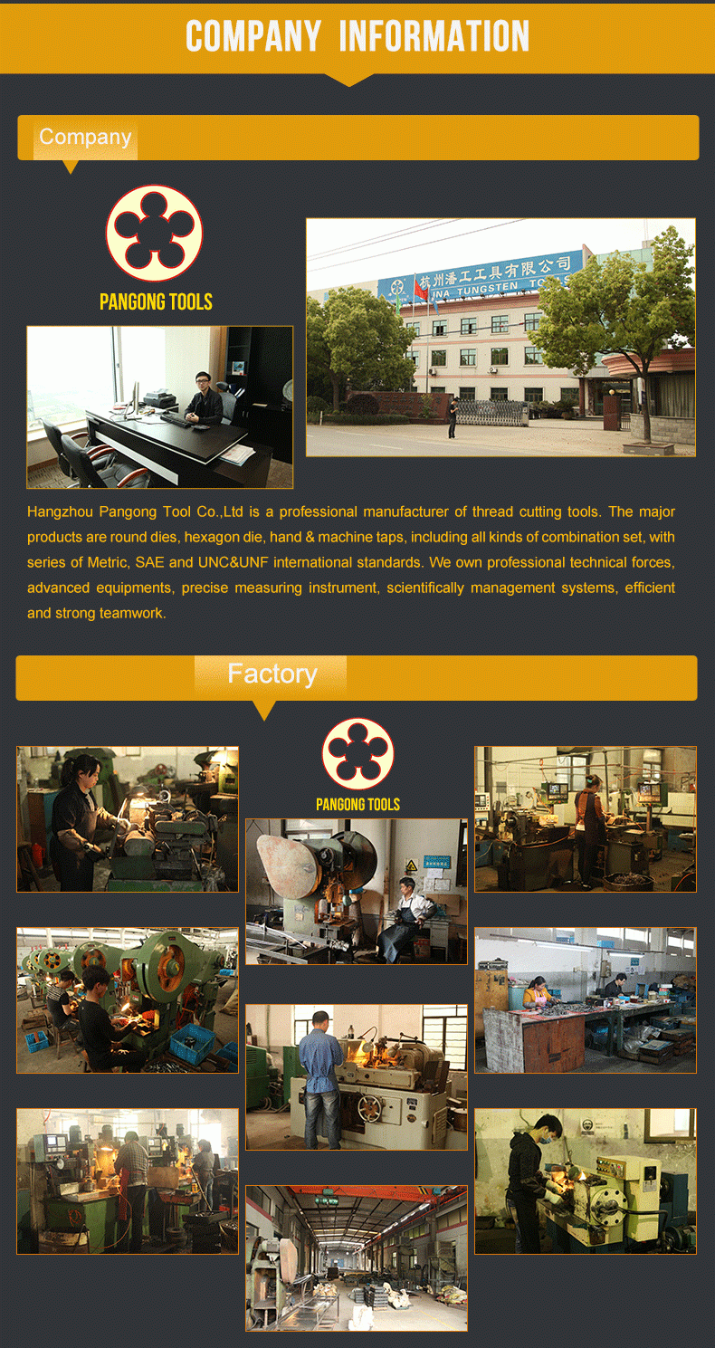 High Quality Low Price M3-M12 Thread Cutting hand tap rock drill hand tool set