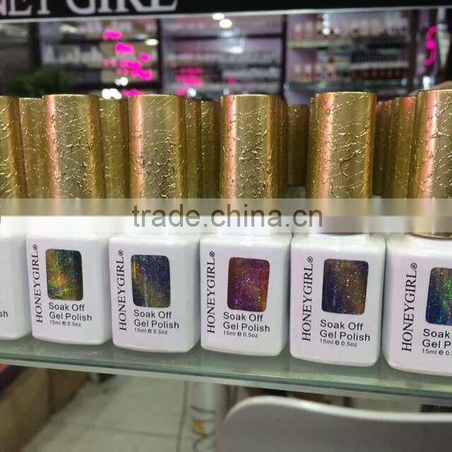 2016 hot sale nail art 15ml free samples soak off uv/led color uv gel polish chameleon cat eyes