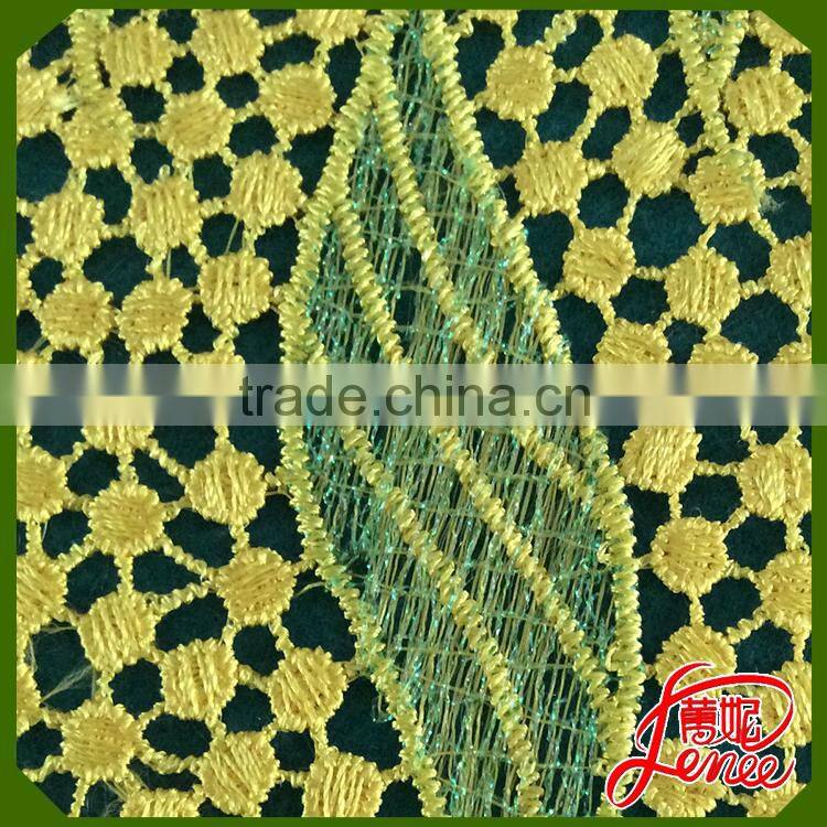 2016 New Year High quality Fashionable Design Chemical Embroidery Fabric