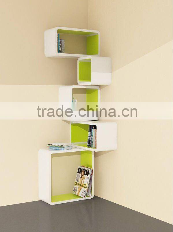 modern cube wall shelf