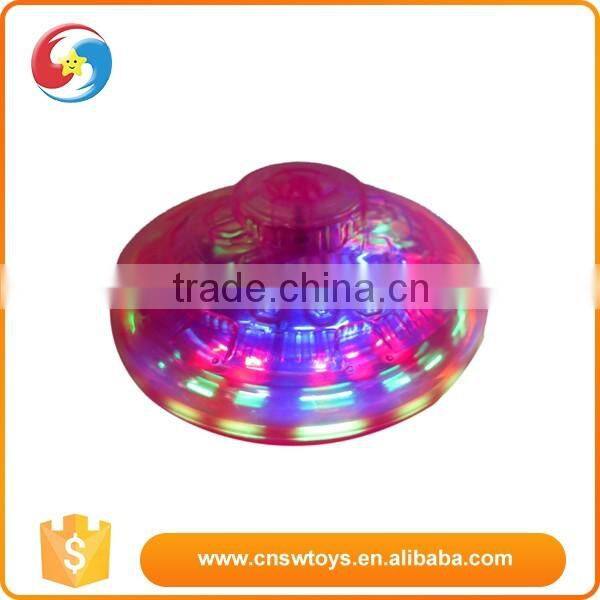 China toy electric plastic spinning top with light and music for children
