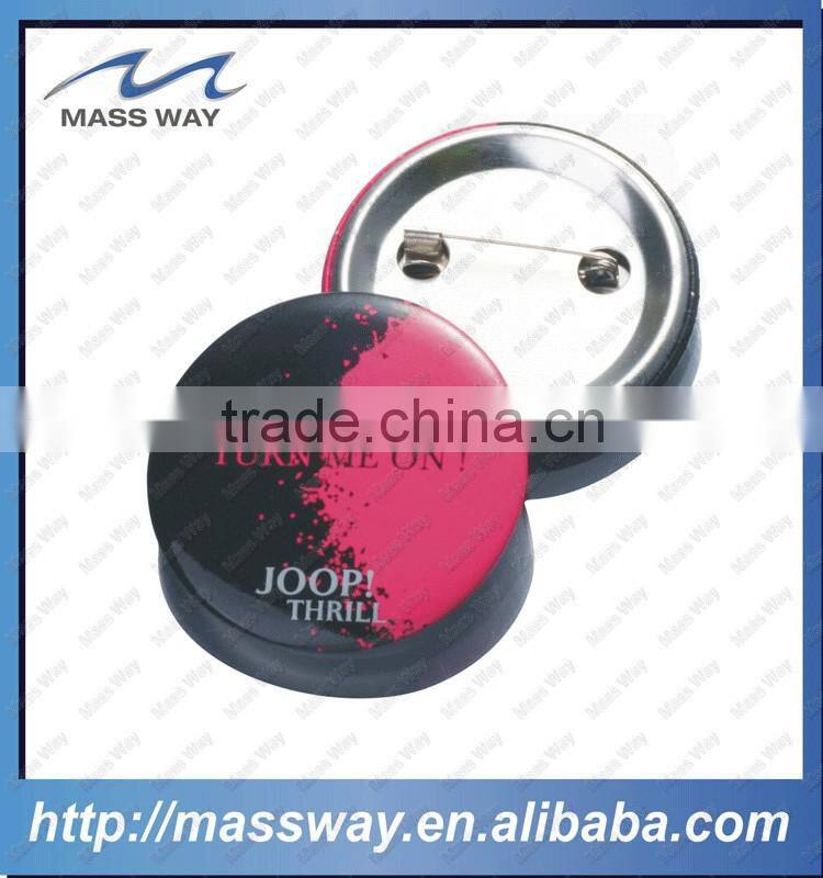 custom giveaway gifts funny smiley face tin button pin