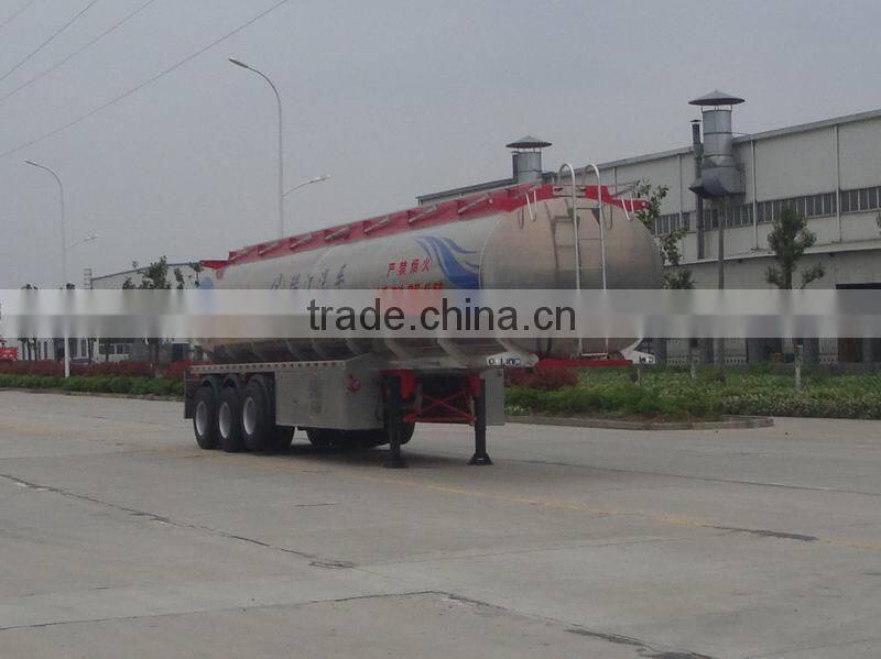 CIMC 45 m3 tri axle fuel tank semi trailer/aluminum alloy tanker/liquid tanker semi trailer