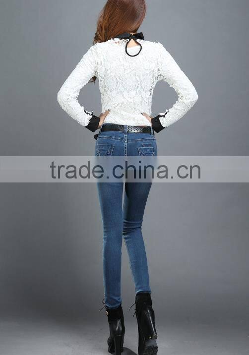 Hot-selling elegant autumn high quality women skinny jean