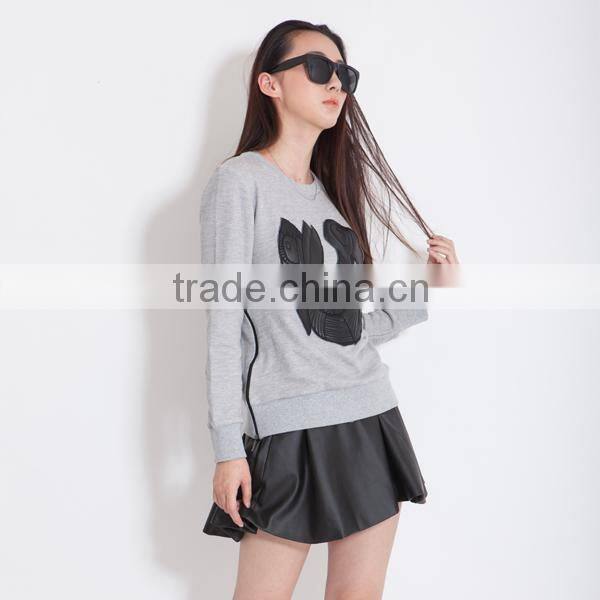 womens hoodies fitted hoodies new design with emb wholesale