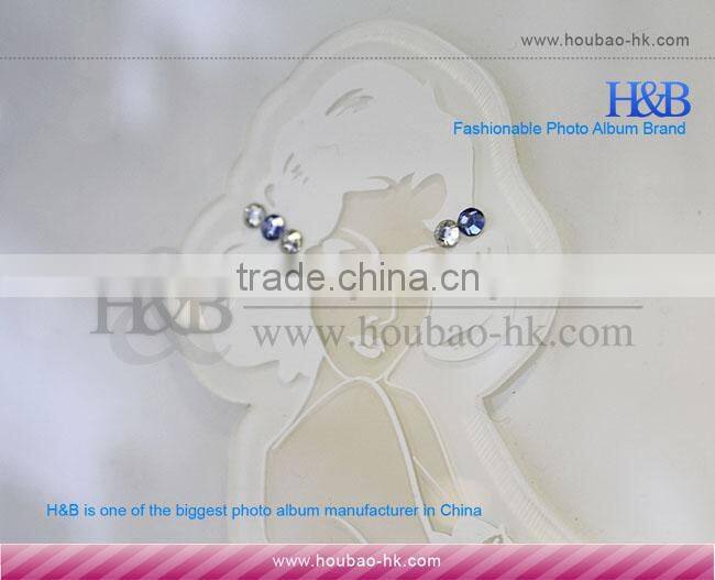 H&B new style acrylic cover photo album with sex girl