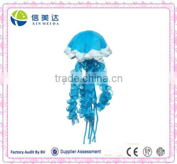 Plush Jelly Fish Blue Stuffed Jelly Fish Toy