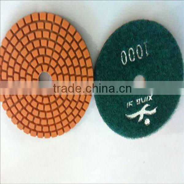 4 inch 100 mm flexible diamond polishing pads for marble granite floor