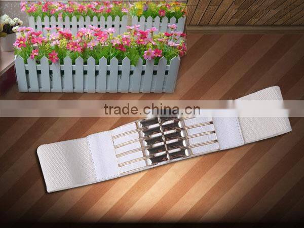 New Arrival Women Waist Belts Top Quality Elastic Lady Belt With PU Leather Ending