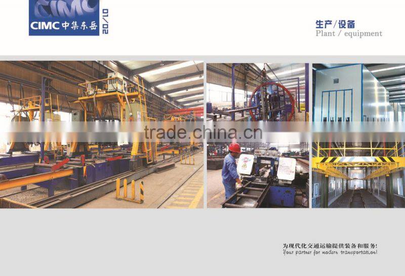 CIMC Manufacturing Steel 3 Axle Enclosed Container Truck Trailer For Sale