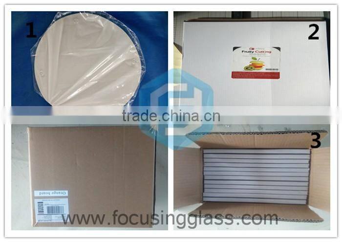 Custom pattern small flower rotating tempered glass round lazy susan