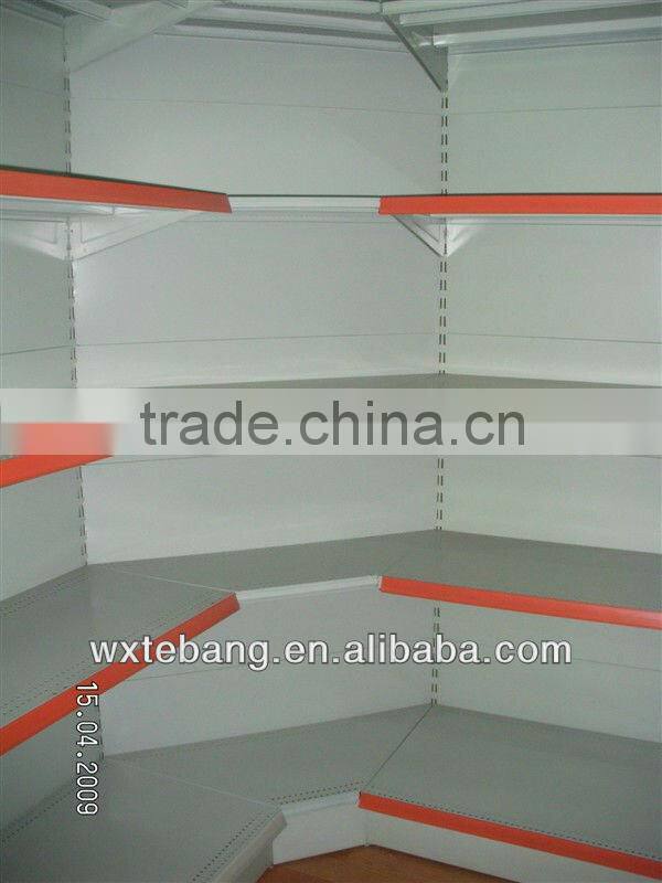 high quality commericial corner display shelfs/equipment