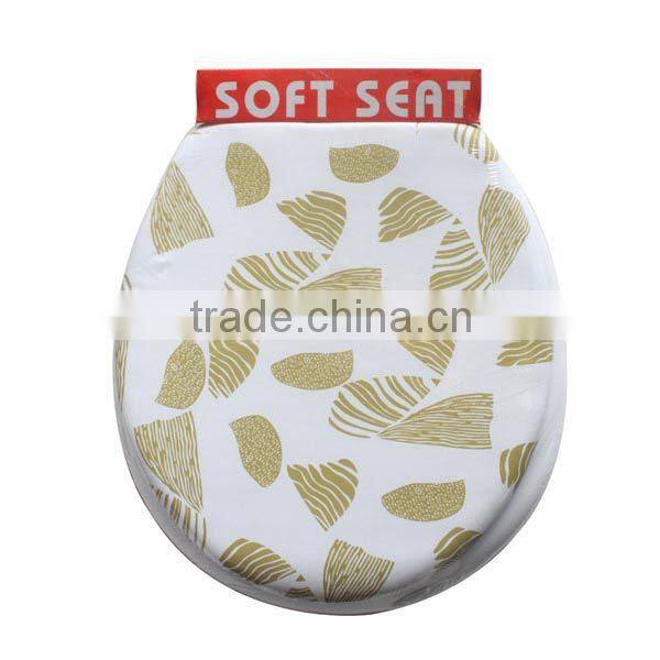 Bathroom round toilet seat cover