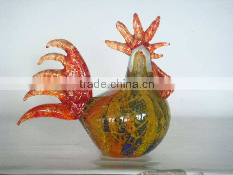glass rooster