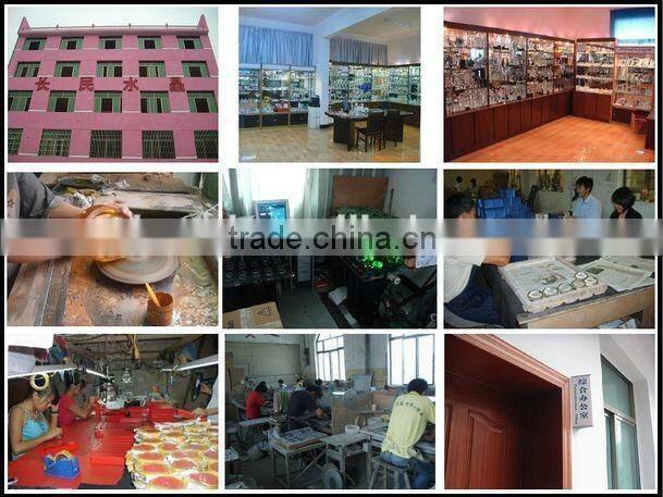 2015 Wholesale watercolor crystal teaport with cup, crystal tea set for home decoration