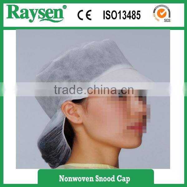 disposable nonwoven snood cap for women use