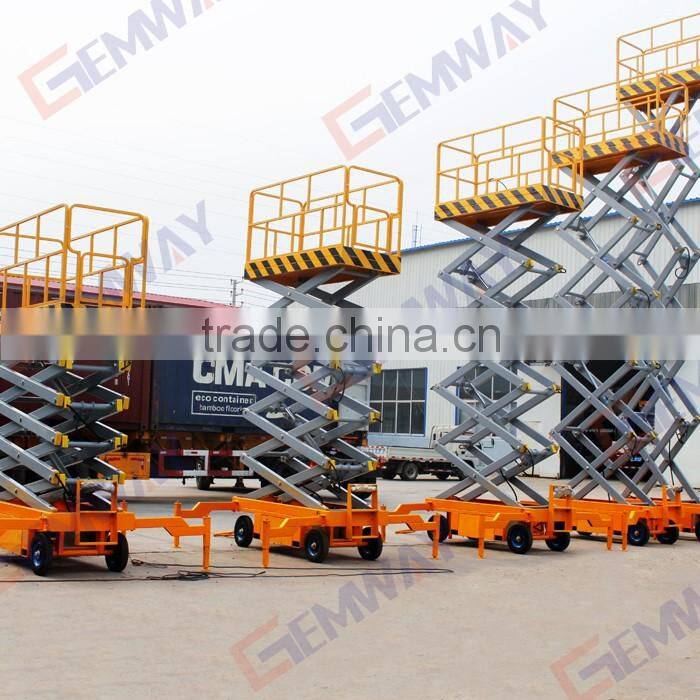 Best quality mobile scissor hydraulic lifter for sale with low price
