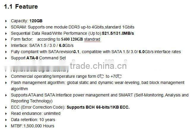 Kingdian 2.5 sata3 120g ssd solid state drive for computer