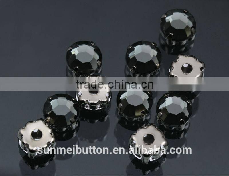 Hot Sale Shiny Sew on Rhinestone Metal Claw Setting Crystals
