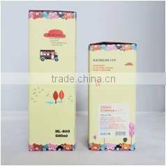 2016 factory Customized logo stainless steel/ 500ml stainless steel hot and cold water bottle/steel hot Water Bottle