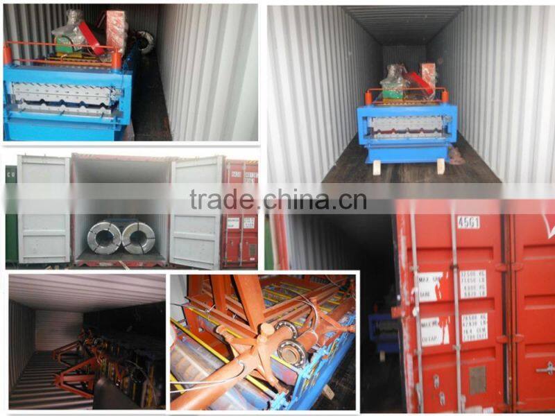 Galvanized Metal Sheet Making Machine / Steel Roofing Profile Cold Roll Forming Machine