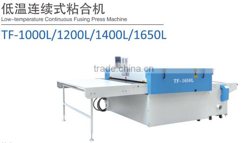 Low-Temperature Continuous Fusing Press Machine/heat fusing press machine garment machine for direct deal