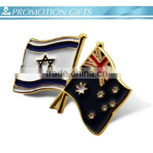 wholesale custom flag badge pin