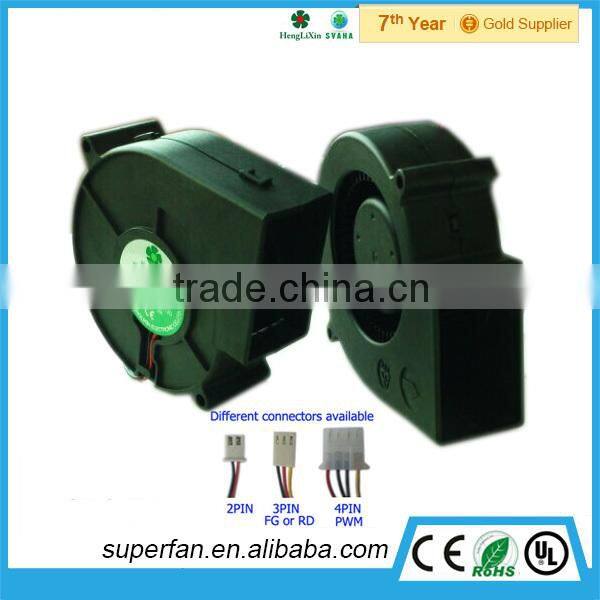 High speed dc 97mm 12v fan blower , exhaust fan blower