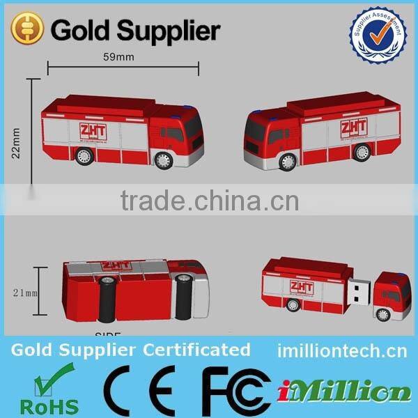 custom made usb flash drive fire truck