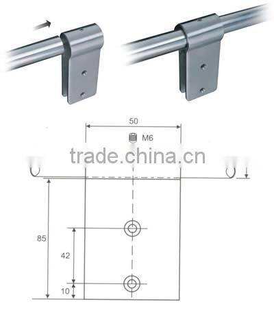 wc accessories bathroom showeroom partition panel holder pipe hanger