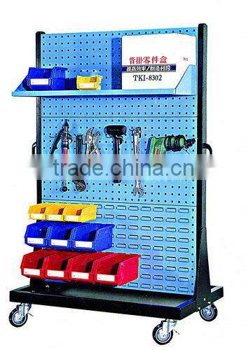 double sided parts storage bin racks tools hanging plates