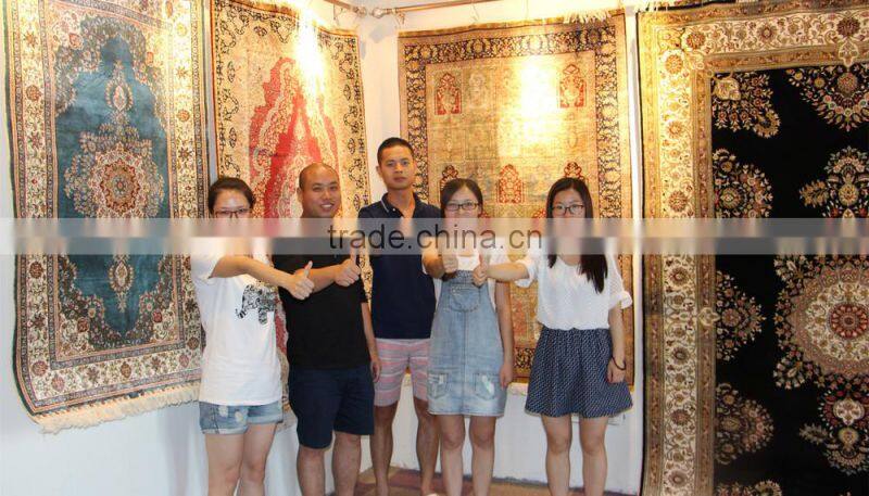 5x8ft persian silk rugs popular sale golden sunflower designs silk rug